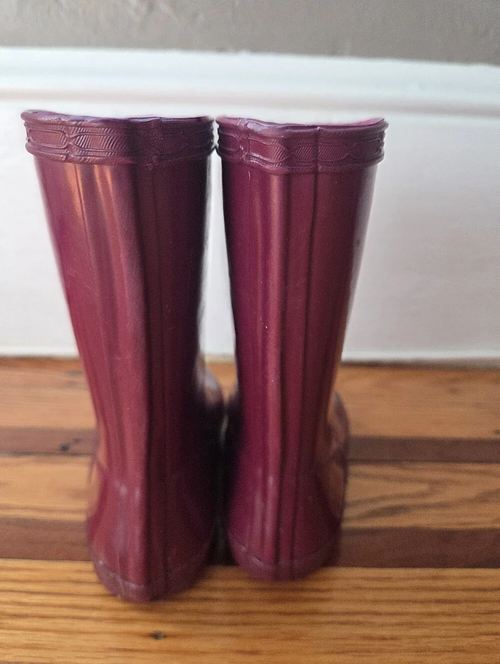 Hunter Kids' Rain Boots in Deep Burgundy